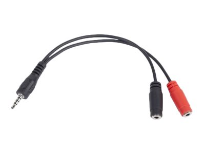 Cablexpert - Lyd Adapter - Mini-Phone Stereo 3.5 Mm Hun Til 4-Pæl Ministik Han - 20 Cm