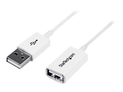 Startech 3M White Usb 2.0 Extension Cable Cord - A To A - Usb Male To Female Cable - 1X Usb A (M), 1X Usb A (F) - White, 3 Meter (Usbextpaa3mw) - Usb