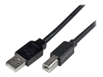 Startech 20M / 65 Ft Active Usb 2.0 A To B Cable - Long 20 M Usb Cable - 20M Usb Printer Cable - 1X Usb A (M), 1X Usb B (M) - Black (Usb2hab65ac) - U
