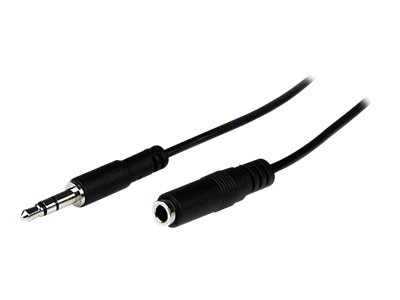 Startech.Com 2M 3,5Mm Stereo Klinkenverlängerung / Audio-Verlängerungskabel - St/Bu, 3.5Mm, Männlich, 3.5Mm, Weiblich, 2 M, Schwarz