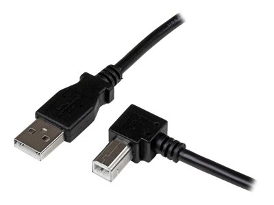 Startech 1M Usb 2.0 A To Right Angle B Cable Cord - 1 M Usb Printer Cable - Right Angle Usb B Cable - 1X Usb A (M), 1X Usb B (M) (Usbab1mr) - Usb-Kab