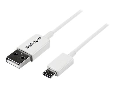 Startech.Com 50Cm Usb 2.0 A Auf Micro Usb B Kabel - Weiß, 0,5 M, Usb A, Micro-Usb B, Usb 2.0, Männlich/Männlich, Weiß