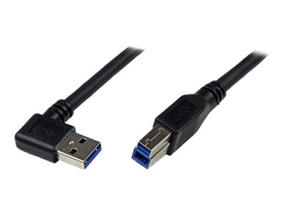 Startech.Com 1M Usb 3.0 Superspeed Kabel A Auf B Rechts Gewinkelt - Schwarz, 1 M, Usb A, Micro-Usb B, Usb 3.2 Gen 1 (3.1 Gen 1), Männlich/Männlich, S