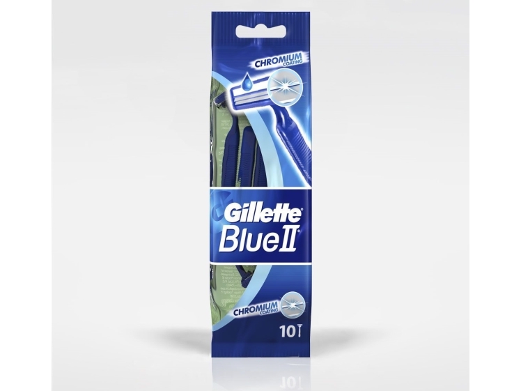 Gillette Blue Ii Disposable Razors Pack Of 10 Units