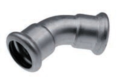 KAN-therm Presset albue 45° 76,1 mm stål inox - 6230061