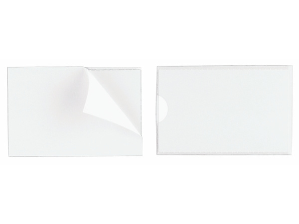 DURABLE POCKETFIX Gennemsigtig Selvklæbende mærkatholder Gennemsigtig