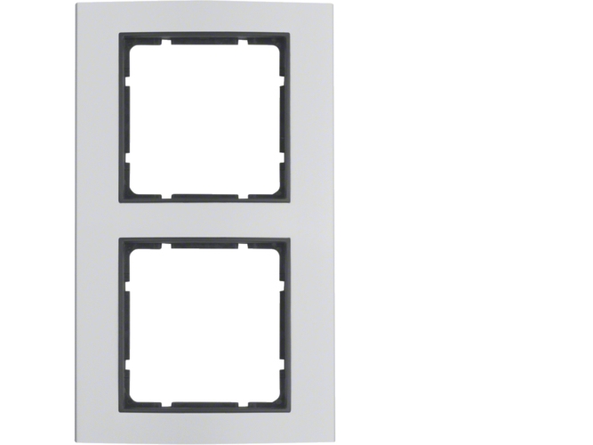 Berker 10123004, Aluminium, Anthrazit, Aluminium, Schraubenlos, Berker, Matte, 1 Stück(E)