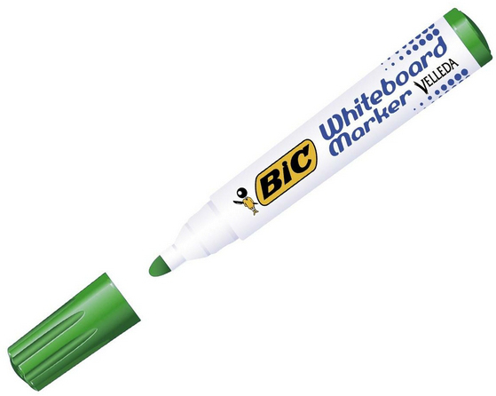 Bic Whiteboard Velleda Ecolutions 1701, 12 Stück(E), Grün, Polyvinylchlorid (Pvc), 1,5 Mm