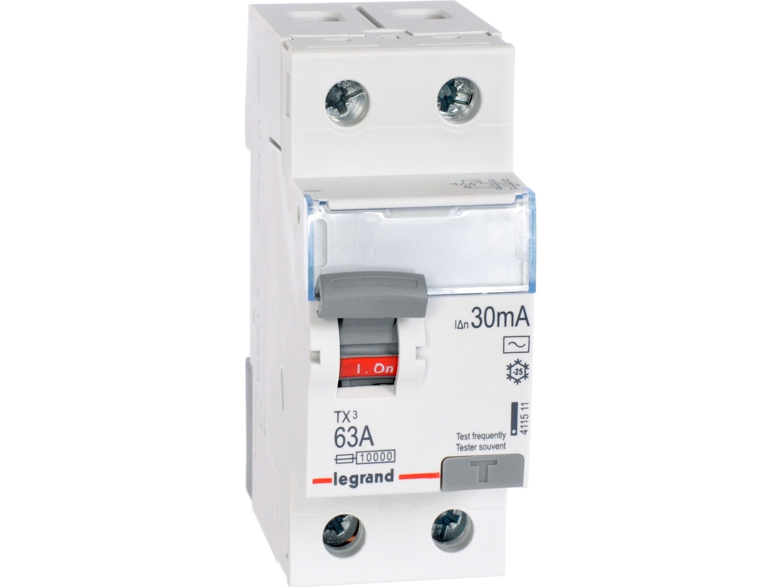 Legrand Residual Current Circuit Breaker 2p 63a 0 03a Type Ac P302 411511