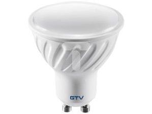 GTV LED pære smd 2835 nøytral hvit GU10 6W AC 220-240V 50-60Hz lysvinkel 120 grader. 440lm 52mA (LD-PC6010-40)