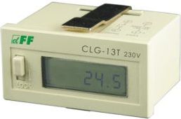 F&F Driftstimetæller 4-30V Dc 6-Cifret Digital, Tavlemonteret 48X24mm (Clg-13T 24)