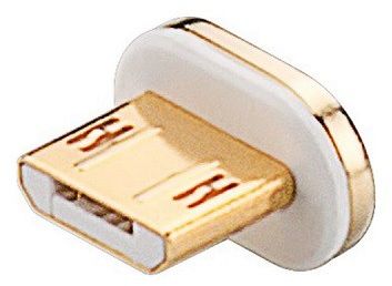 Gembird Mikro Usb Sony Magnetkontakt Vit Guld 77550