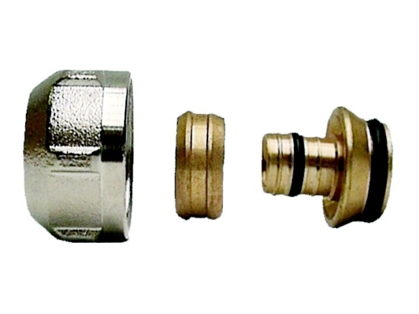Invena-Kobling Til Pex- Og Wilow-Rør 3/4\ X 16X2mm Til Haneblokke 2 Stk - Cz-84-003"