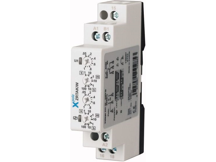 Eaton Zeitrelais Zrtak/W 1P 8A 1S–100H 24–240V Ac/Dc Pulsierend (110747)