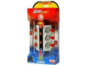 Acar Smart 6-Fach Steckdosenleiste 1,5 M Grau (W0155)