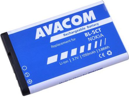 Avacom Gsno-Bl5ct-S1050a Batteri Til Nokia 6303, 6730, C5 Li-Ion 3,7V 1050Mah