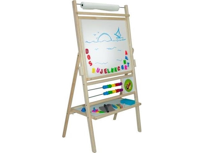 Revolving Board With 2-Row Abacus Natural