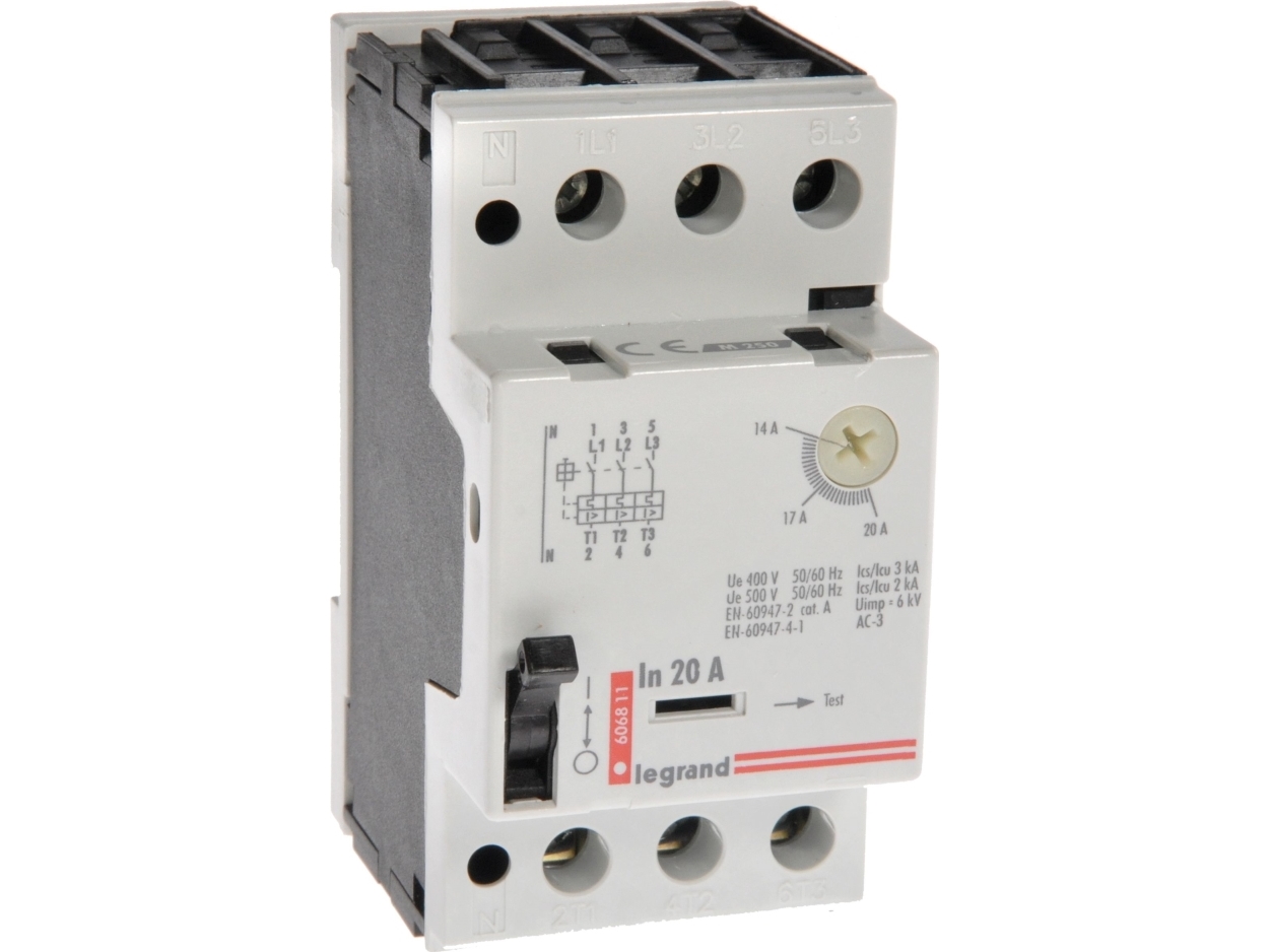 Legrand motorværn 3P 9kW 14-20A M 250 20 606811