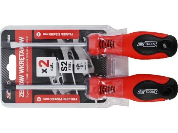 Awtools S2 Skruetrækkere 2 Stk (Aw36801)