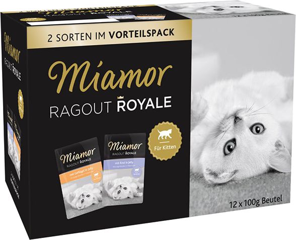 Miamor Ragout Royale Kitten Mix W Galaretce 12X100g