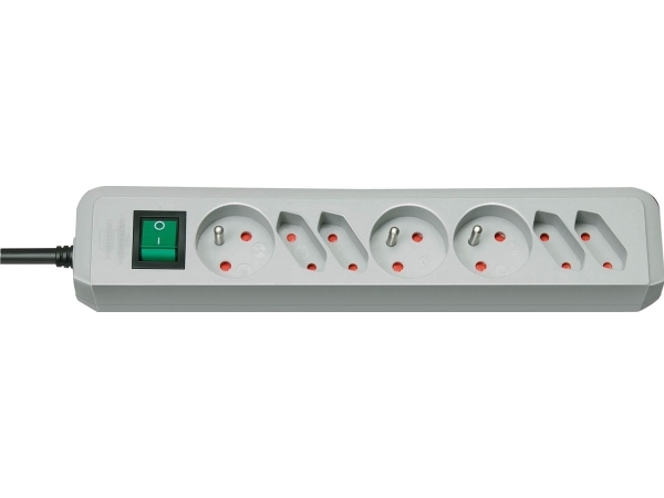 Brennenstuhl Eco-Line Stromleiste 7 Steckdosen 1,5 M Grau (1150754)