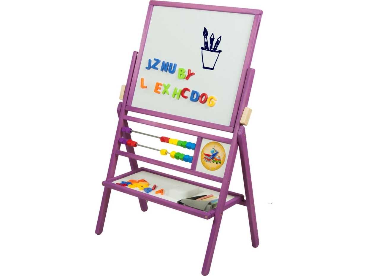 Revolving Board With 2-Row Abacus Purple