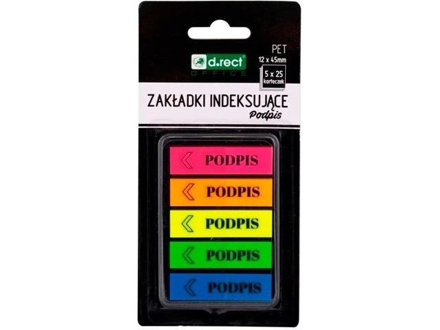 D.Rect indekseringsfaner 12x45mm Signatur D.RECT
