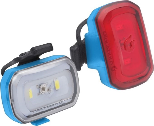 Blackburn Click Usb-Lygter Foran 60 Lumen, Bagpå 20 Lumen Blå