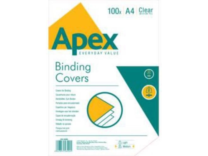 Fellowes Apex Klarsichthüllen Medium A4, 100 Stück (6500501)