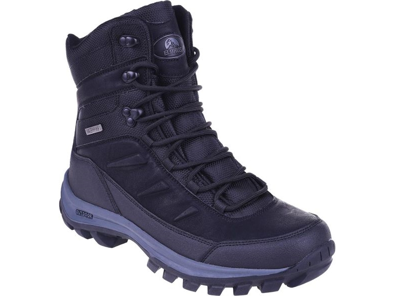 Herren-Trekkingschuhe Elbrus Spike Mid Schwarz Gr. 41