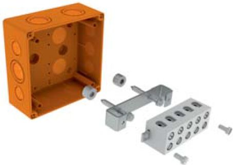 Kopos Unterputz-/Aufputzdose Ip66 101 X 101 X 62Mm Orange (Ksk 100 Po)