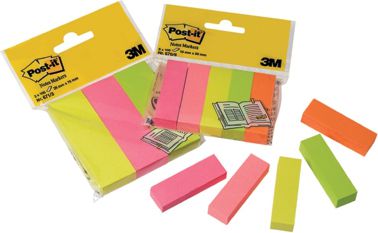Post-It Post-It 670-5 15 Mm X 50 Mm Neongelb, Neonrosa, Neongrün, Neonorange, Neonviolett 500 Blatt