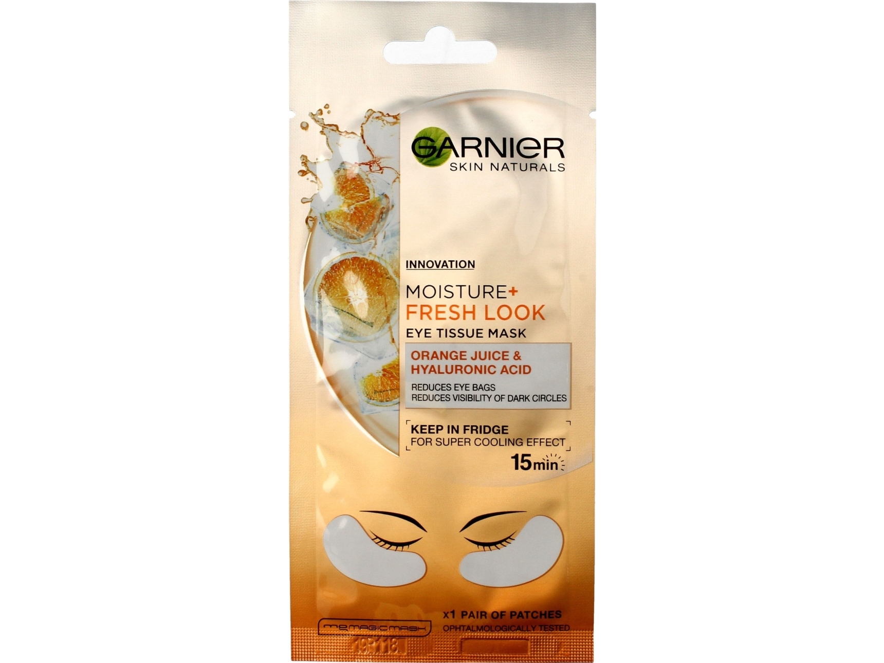 Garnier Skin Naturals Feuchtigkeit + Maska Mit Orangensaft Und Hyaluronsäure 6G
