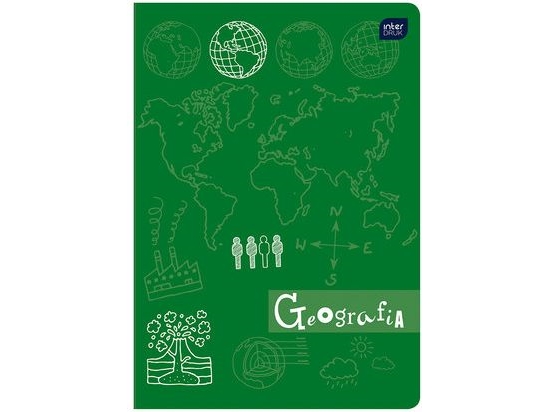 Interdruk A5 Notesbog 60K Korte Geografi Hybrid Fsc