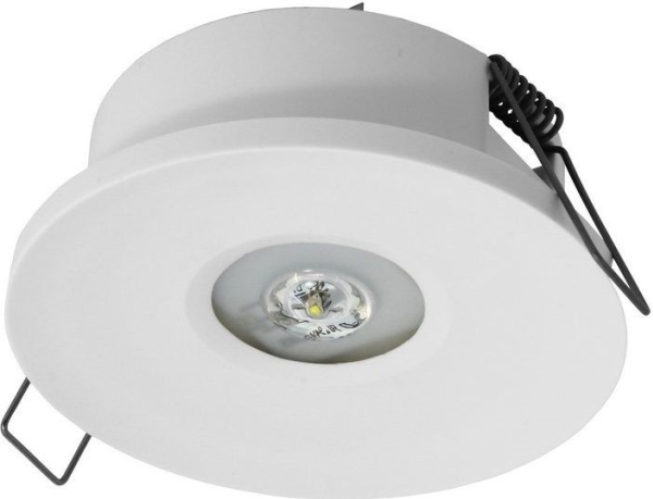 LED-nødlysarmatur 1W 3h AXEP ECO IP20/20 1W (åben opt.) single task hvid AXPO/1W/E/3/SE/X/WH
