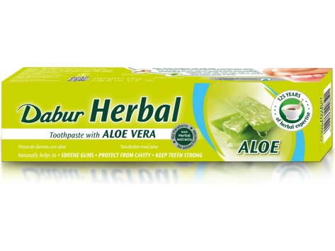 Dabur Kräuterzahnpasta Mit Aloe Vera Ohne Fluorid Und Parabene 100Ml