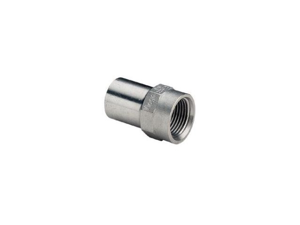 VIEGA Inox indstiksstykke ¾x18mm Inox, rustfri stål, nippel/muffe, SC-Contur