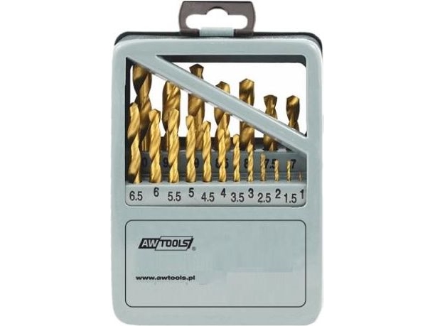 Grąžtas Aw-Tools Awtools Grąžiai Metalui Hss-G Tytan Rinkinys 25El. / 1,0–13,0 Mm /