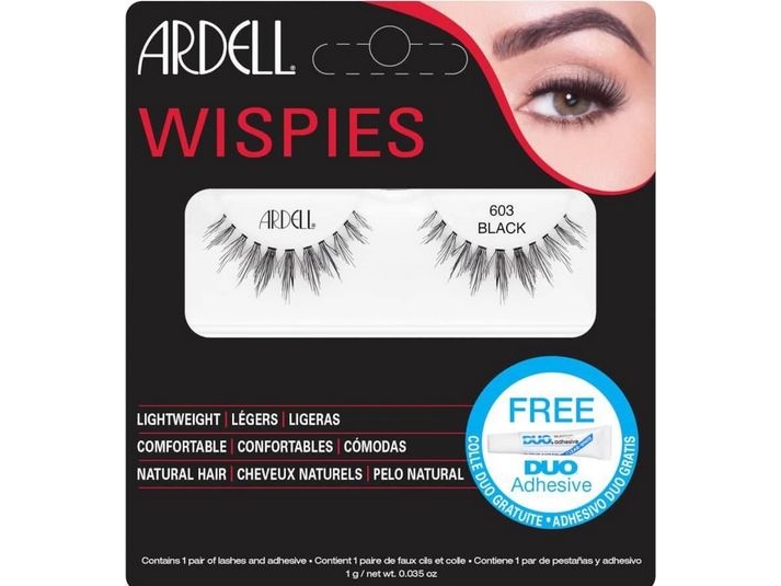 Ardell artificiella ögonfransar Wispies 603 sort + Duo lim 1g | Smink - Ögon - Lösögonfransar | GameStuff