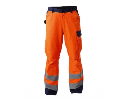Lahti Pro Premium Advarselsbukser Med Talje Orange Xxxl (L4100506)