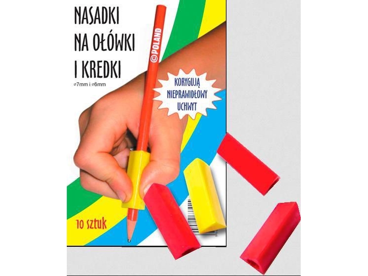 Trekantede blyant-/farvekridtkapsler (10 stk.)