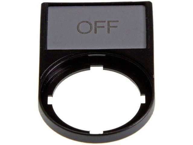 Eaton Beschriftung Off 50 X 30Mm Schwarz 22Mm Rechteckig M22s-St-Gb5 (218300)