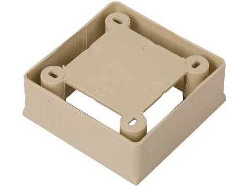 Kontakt-Simon Simon Classic Aufputzdose Einzeln Platte Beige (Mpn1/12)