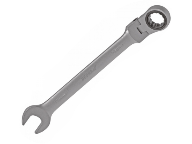 Dedra Skruenøgle Fast/Med Top 19 Mm Med Ratchet Og Led 14Gp53