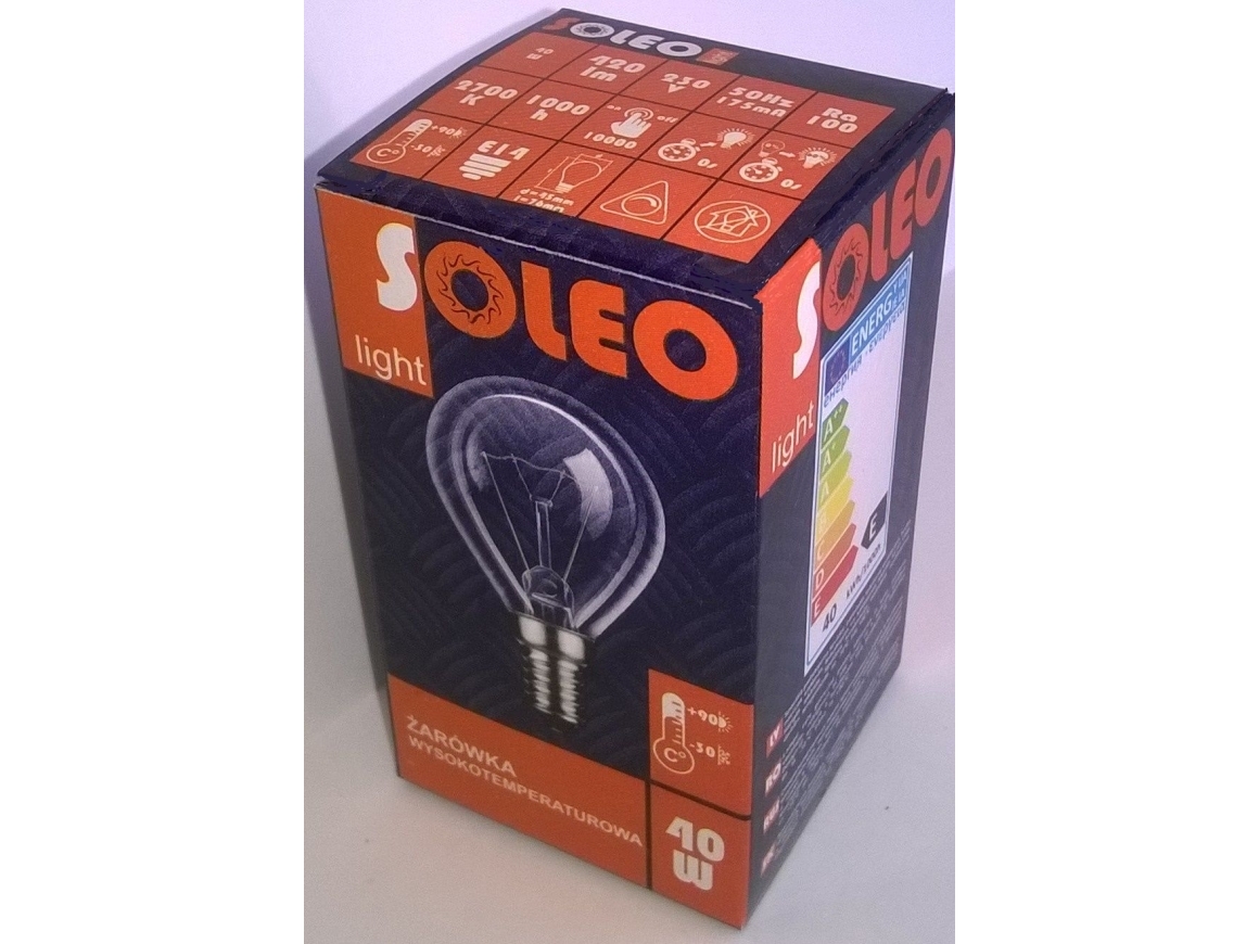 Helios høytemperaturpære soleo 40W P45 E14 230V (WST-2630)