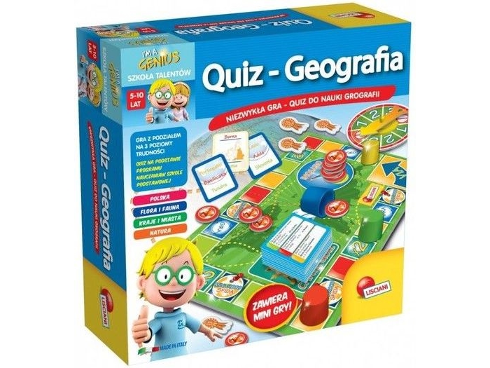 Lisciani Jeg er et genis Quiz Geografi (LISCIANI)