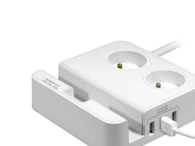 Logo 2-Slot, 3X Usb, Med Telefonbase (1017270)