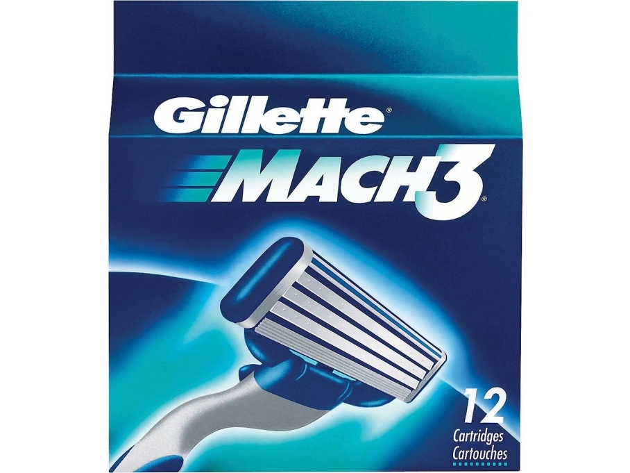 Gillette Mach3 Razor Cartridges 12Pcs