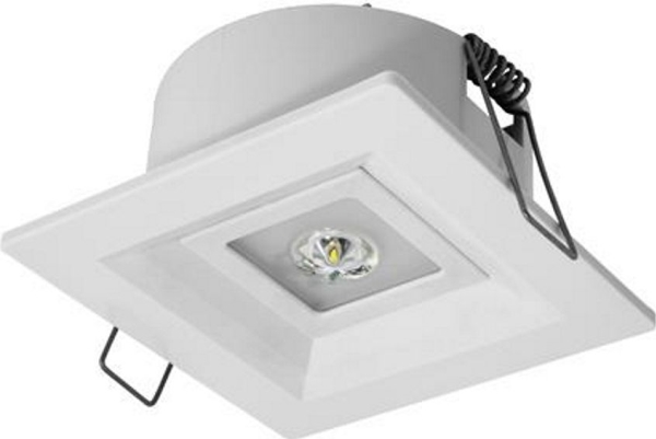 AWEX LOVATO P ECO* LED nødlysarmatur 3W 315lm opt. åben 1t engangs hvid LVPO/3W/ESE/X/WH