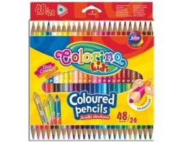 Farveblyanter, Trifold, Vendbare Colorino Kids, 24Stk/48 Farver
